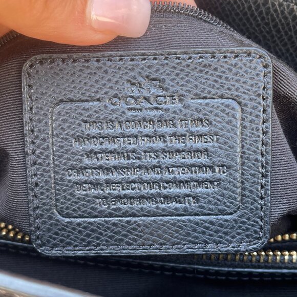 COACH MINETTA SATCHEL CROSSBODY SIGNATURE MONOGRAM WOMEN'S BAG Brown Black - Picture 16 of 16